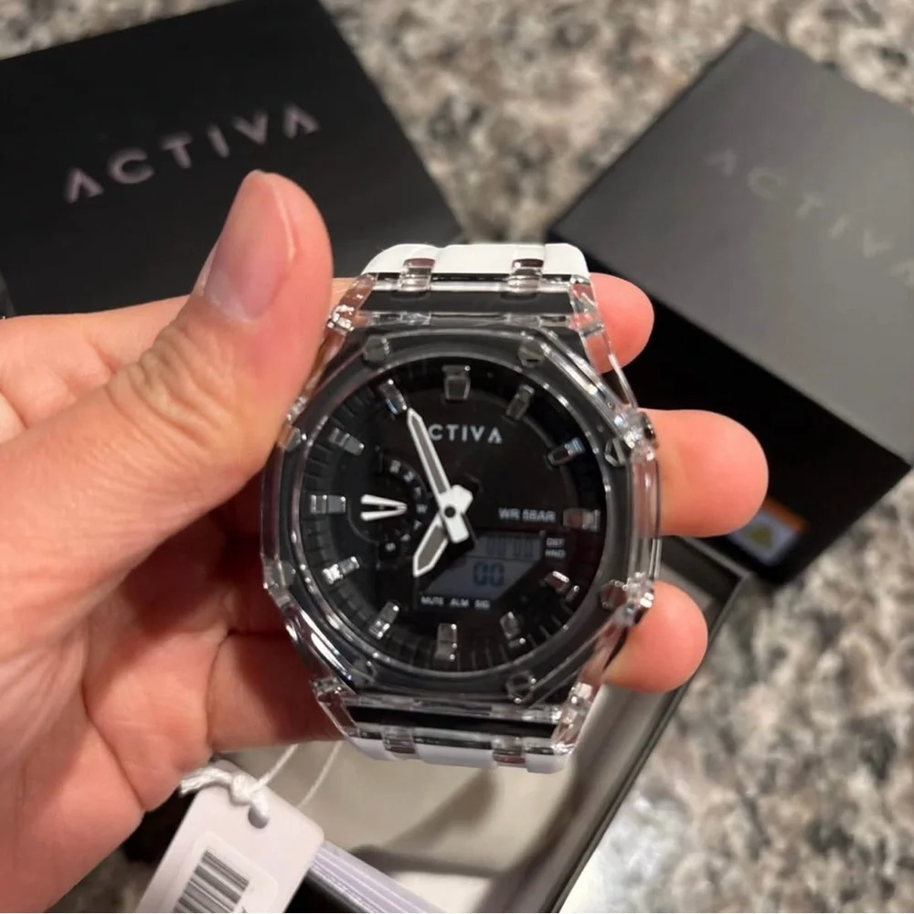 Activa X Invicta Men's Digital Watch - 44.2mm, White NWT